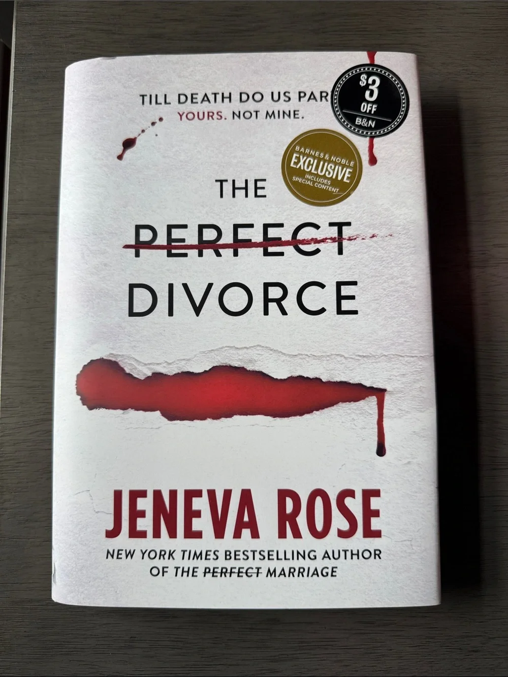 The Perfect Divorce by Jeneva — White & Red Cover